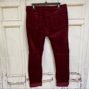EDYSON skinny wine red corduroy pants 31S